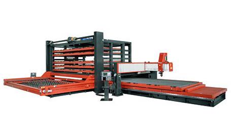 Large-sheet pallet changer (for LC-θ)