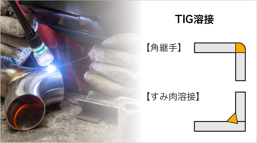 TIG溶接【角継手】と【すみ肉溶接】