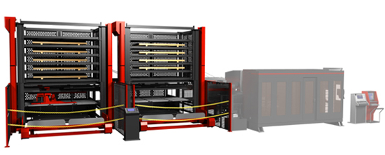 Takeout loader with two material towers (AS-NTK + ULS-NTK)