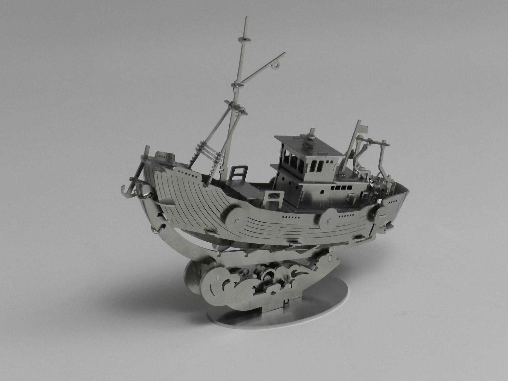 Wooden ship model | Sheet metal assemble parts | 34th Precision