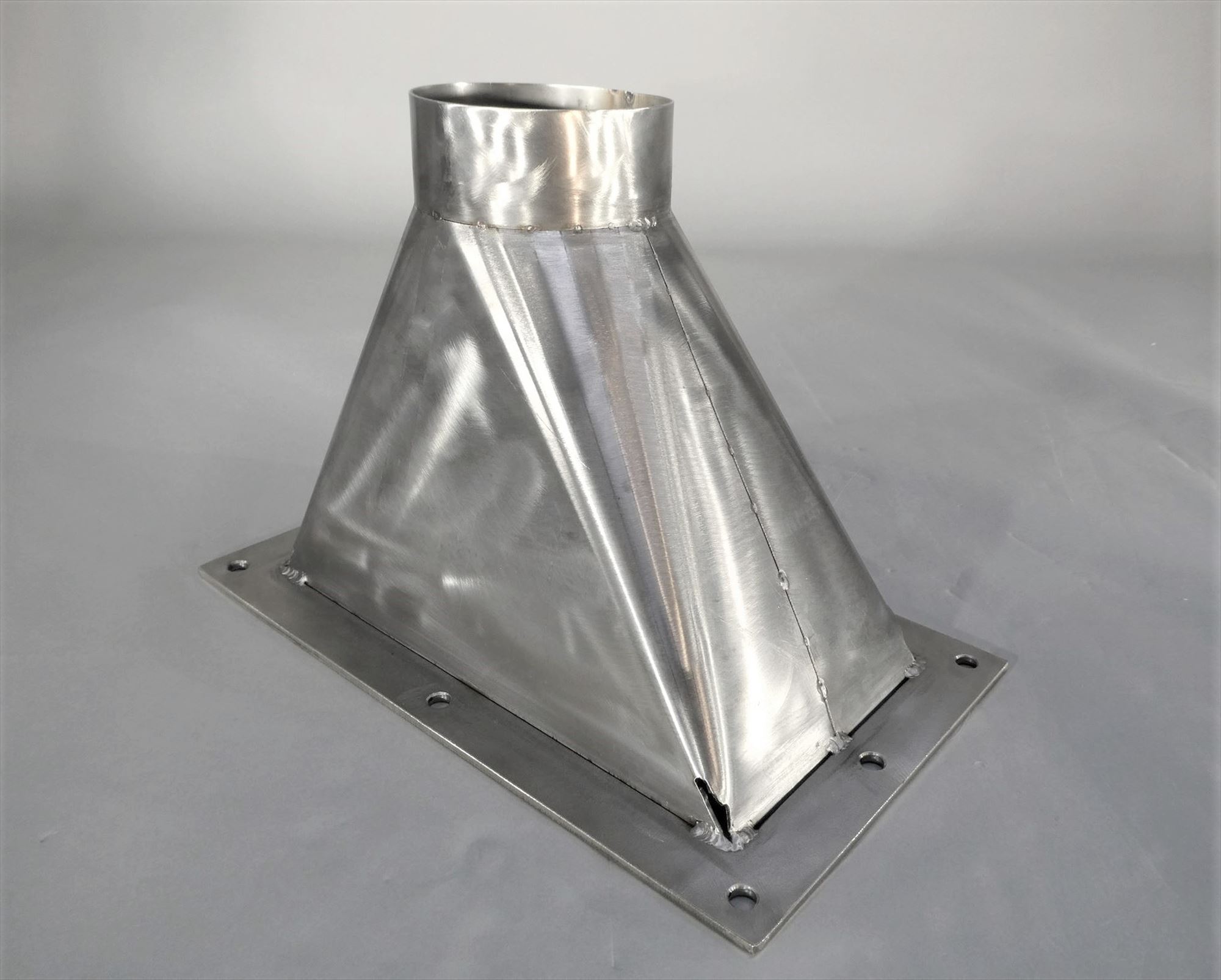 Funnel round to sqare Sheet metal assemble parts 35th Precision