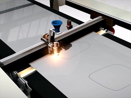 Photo: Laser blanking system