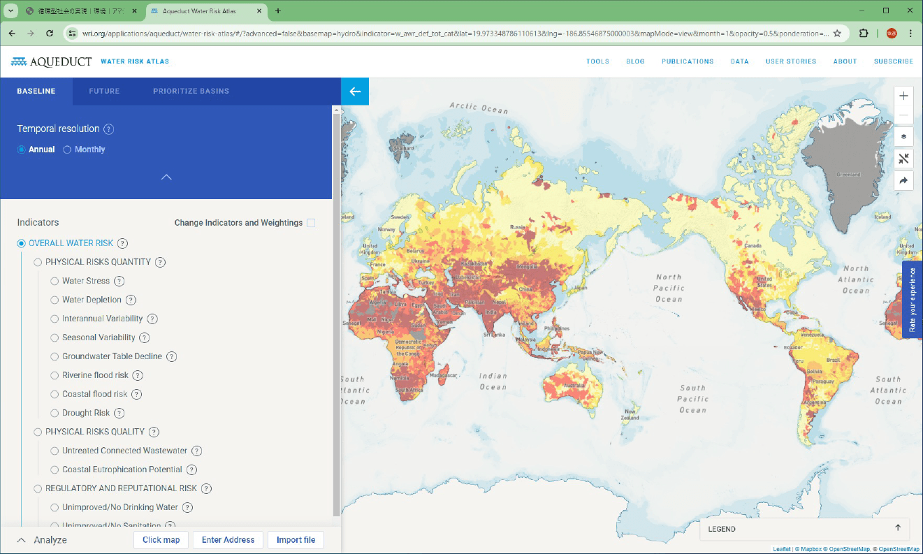 Illustration: Global Tools for Water Risk Assessment