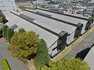 Photo: Overhead view of offices in the group company building