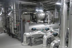 Photo: Turbo chiller for thermal storage system at Fujinomiya Works