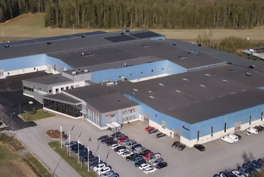 Photo: Exterior view of Amada Automation Europe headquarters and factory