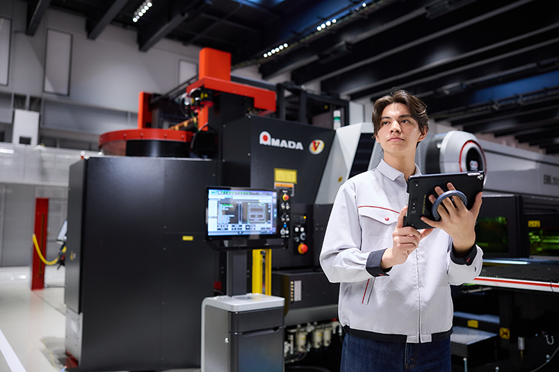 写真：「V-factory」によるIoT活用