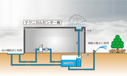 図版：雨水利用システムの説明